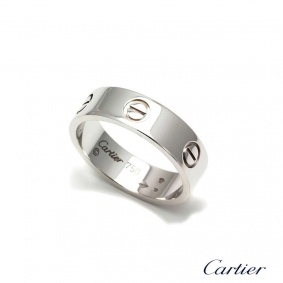 Cartier 18k White Gold Love Ring Size 59 B4084700